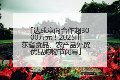达成意向合作超3000万元！2025山东省食品、农产品外贸优品购物节闭幕