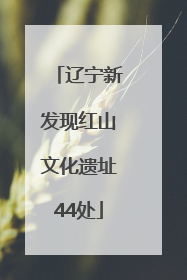 辽宁新发现红山文化遗址44处