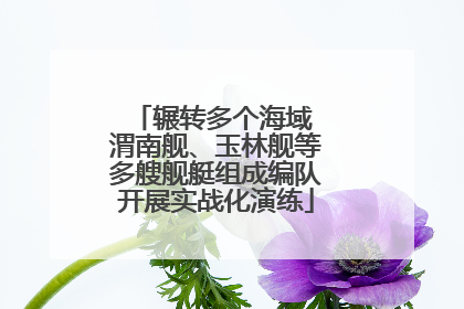 辗转多个海域 渭南舰、玉林舰等多艘舰艇组成编队开展实战化演练