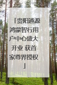 贵阳通源鸿蒙智行用户中心盛大开业 获首家尊界授权