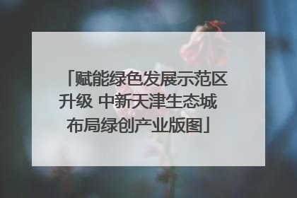 赋能绿色发展示范区升级 中新天津生态城布局绿创产业版图