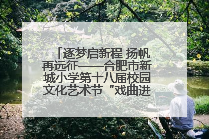 逐梦启新程 扬帆再远征——合肥市新城小学第十八届校园文化艺术节“戏曲进校园专场演出”