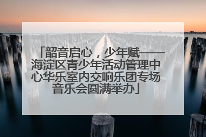 韶音启心，少年赋——海淀区青少年活动管理中心华乐室内交响乐团专场音乐会圆满举办