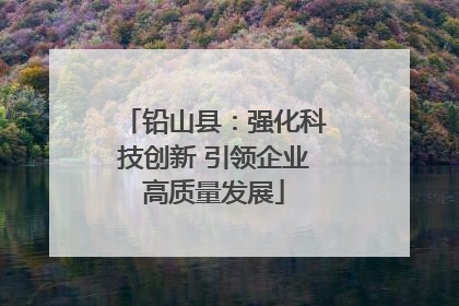 铅山县：强化科技创新 引领企业高质量发展