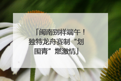 闽南别样端午！独特龙舟赛制“划围青”燃激情