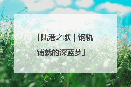 陆港之歌｜钢轨铺就的深蓝梦