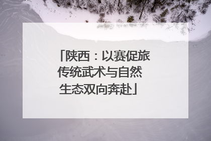 陕西：以赛促旅 传统武术与自然生态双向奔赴