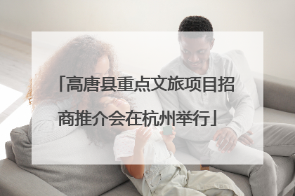 高唐县重点文旅项目招商推介会在杭州举行