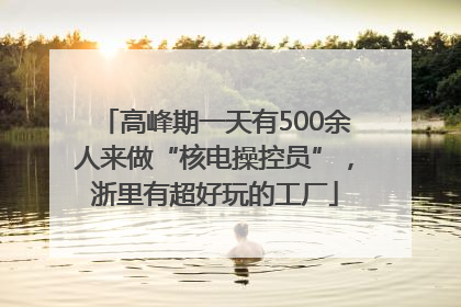 高峰期一天有500余人来做“核电操控员”，浙里有超好玩的工厂