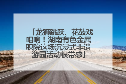 龙狮跳跃、花鼓戏唱响！湖南有色金属职院这场沉浸式非遗游园活动很带感