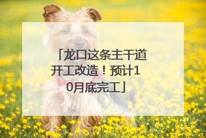 龙口这条主干道开工改造！预计10月底完工