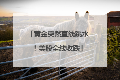 黄金突然直线跳水！美股全线收跌