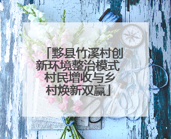 黟县竹溪村创新环境整治模式 村民增收与乡村焕新双赢