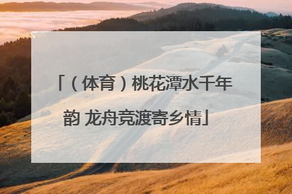 （体育）桃花潭水千年韵 龙舟竞渡寄乡情