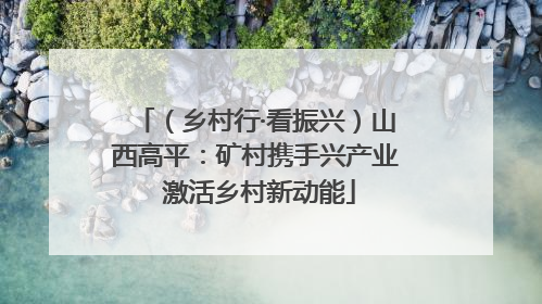 （乡村行·看振兴）山西高平：矿村携手兴产业 激活乡村新动能