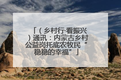 （乡村行·看振兴）通讯：内蒙古乡村公益岗托底农牧民“稳稳的幸福”