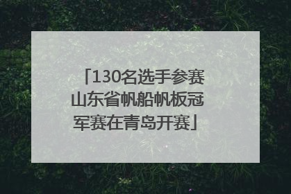130名选手参赛 山东省帆船帆板冠军赛在青岛开赛