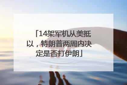 14架军机从美抵以，特朗普两周内决定是否打伊朗