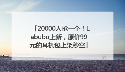 20000人抢一个！Labubu上新，原价99元的耳机包上架秒空