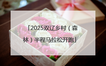 2025双辽乡村（森林）半程马拉松开跑