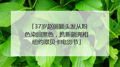 37岁赵丽颖头发从粉色染回黑色，携新剧亮相纽约翠贝卡电影节