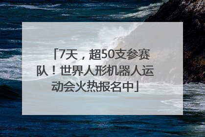 7天，超50支参赛队！世界人形机器人运动会火热报名中