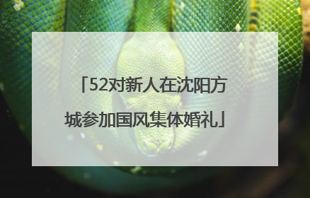 52对新人在沈阳方城参加国风集体婚礼