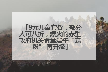 9元儿童套餐，部分人可八折，爆火的赤壁政府机关食堂端午“宠粉” 再升级