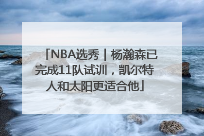 NBA选秀｜杨瀚森已完成11队试训，凯尔特人和太阳更适合他